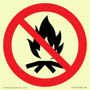 Prohibition: No campfire